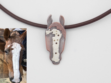 Load image into Gallery viewer, Custom Horse Necklace (With Split Forelock)