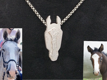 Load image into Gallery viewer, Custom Horse Necklace (All Silver)