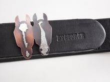 Load image into Gallery viewer, Double Custom Horse Belt Buckle (Copper Heads)