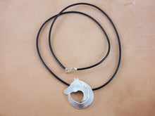 Load image into Gallery viewer, Circular Horse Necklace (All Silver)