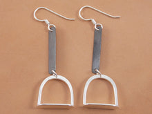 Load image into Gallery viewer, Short Stirrup Earrings