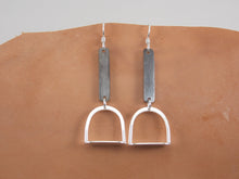Load image into Gallery viewer, Short Stirrup Earrings