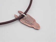 Load image into Gallery viewer, Custom Horse Necklace (Copper with Silver marking)