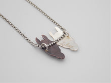 Load image into Gallery viewer, Double Custom Horse Necklace (Copper/Silver Heads)