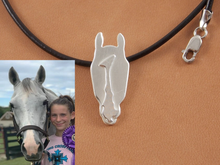 Load image into Gallery viewer, Custom Horse Necklace (All Silver)