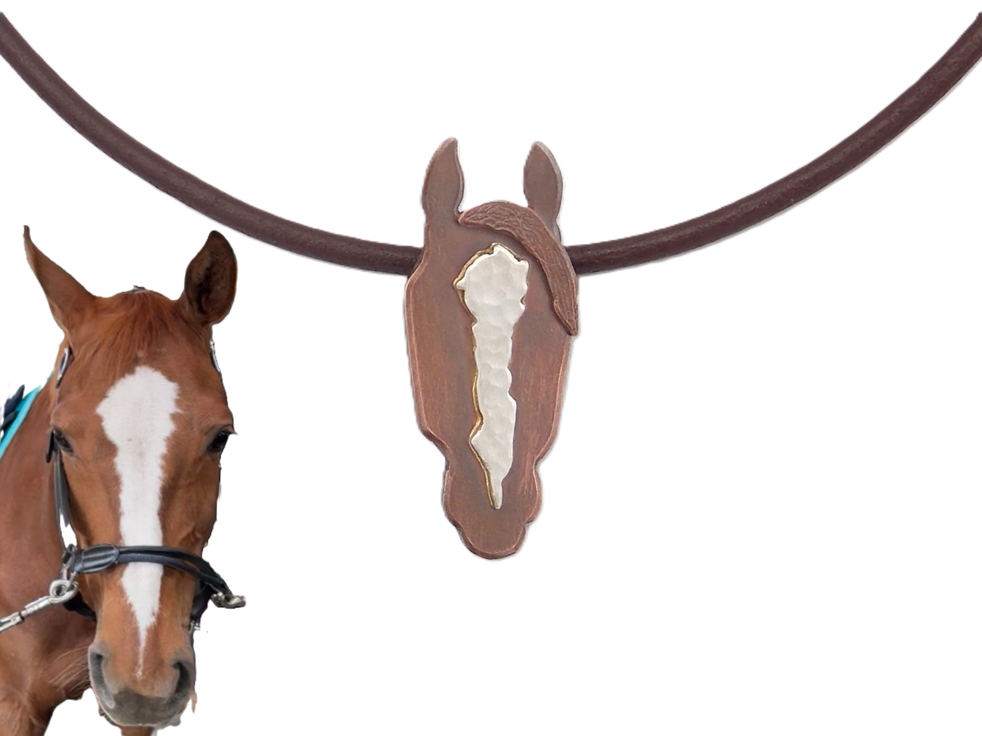 Custom Horse Necklace (With Side Forelock) – BUCKLESBYGEORGE