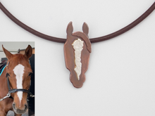 Load image into Gallery viewer, Custom Horse Necklace (With Side Forelock)
