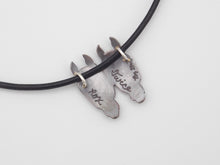 Load image into Gallery viewer, Double Custom Horse Necklace (Copper Heads)
