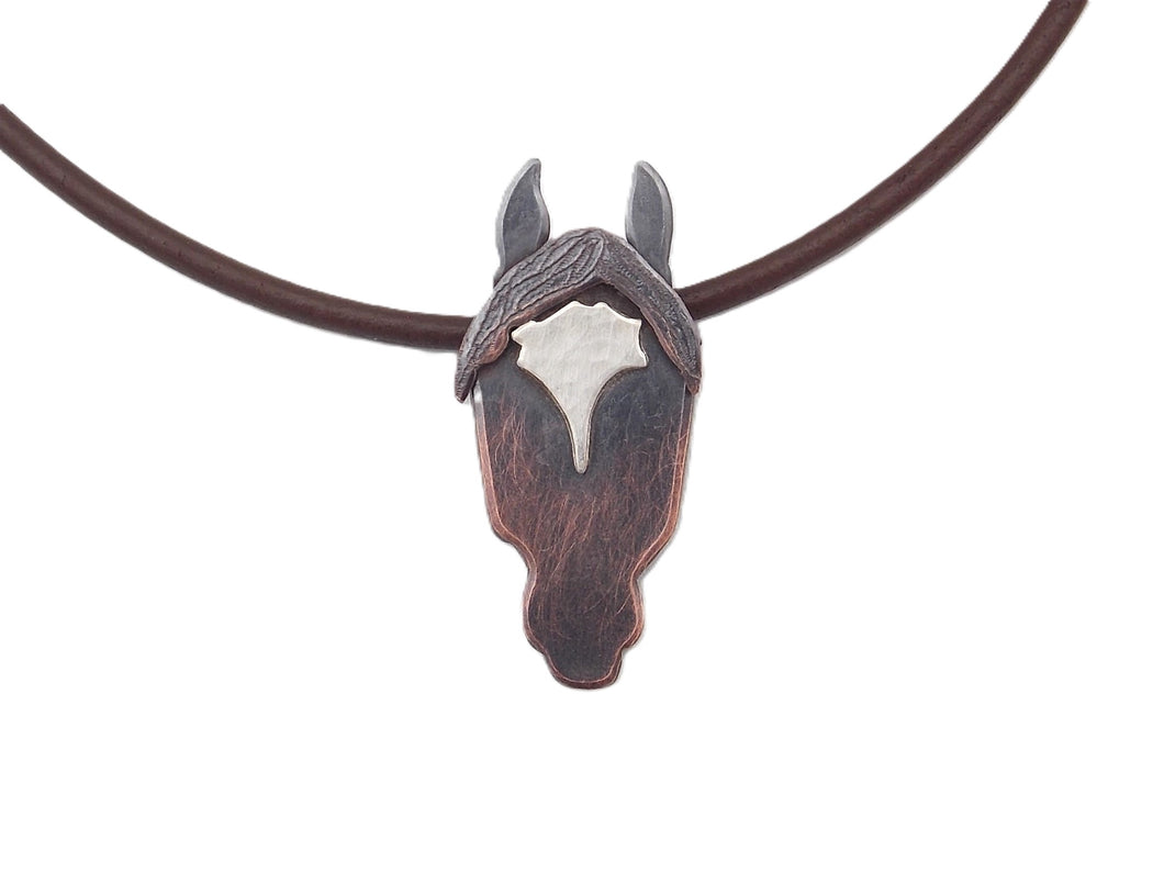Custom Horse Necklace (With Split Forelock)