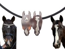 Load image into Gallery viewer, Double Custom Horse Necklace (Copper Heads)
