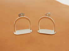 Load image into Gallery viewer, Stirrup Stud Earrings

