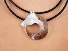 Load image into Gallery viewer, Circular Horse Necklace (Silver)
